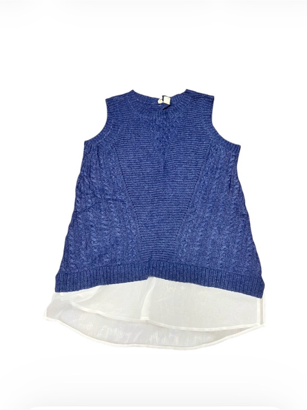 Anthropology Moth sleeveless Wool Blend Sweater layered